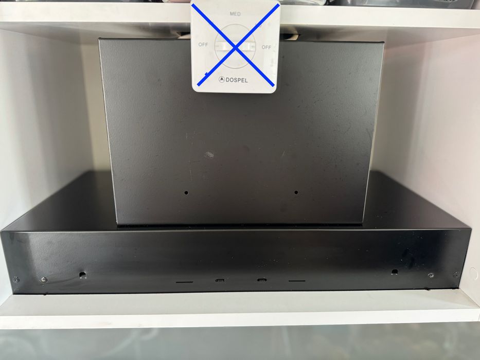 Okap podszafkowy Ciarko DESIGN SU MINI BLACK uszkodzony