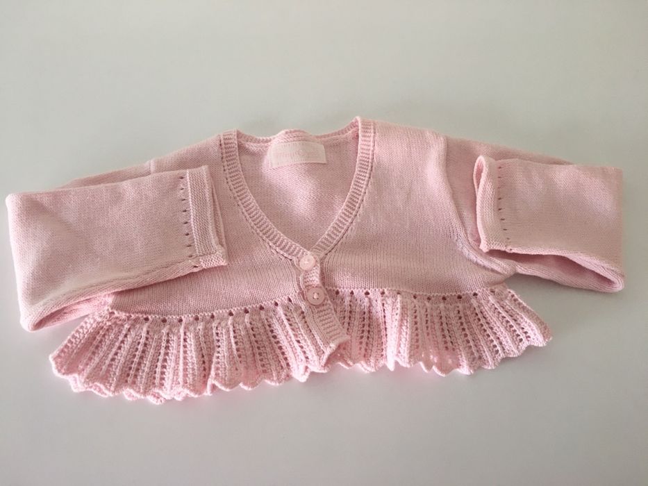 Casaco Mayoral, 4/6 meses, cor rosa.