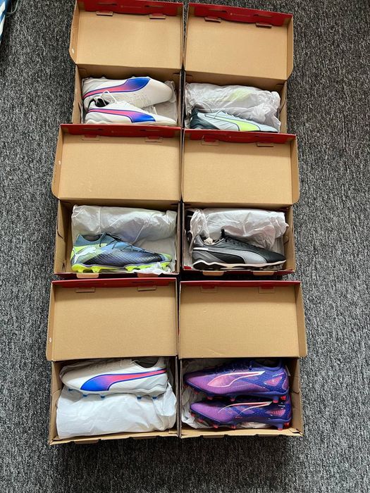 Zestaw 50 par Puma korki piłkarksie nowe