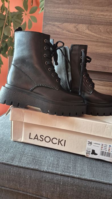 Czarne Botki Lasocki