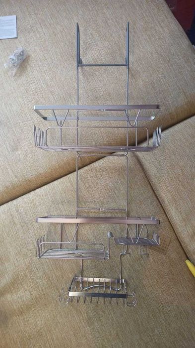 Полиця душова, нержавіюча, тримач для ванної кімнати