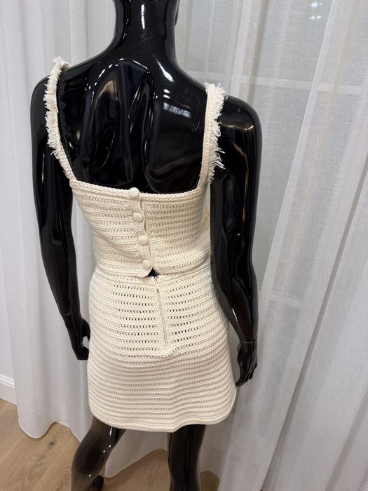 Komplet MASSIMO DUTTI szydełkowy