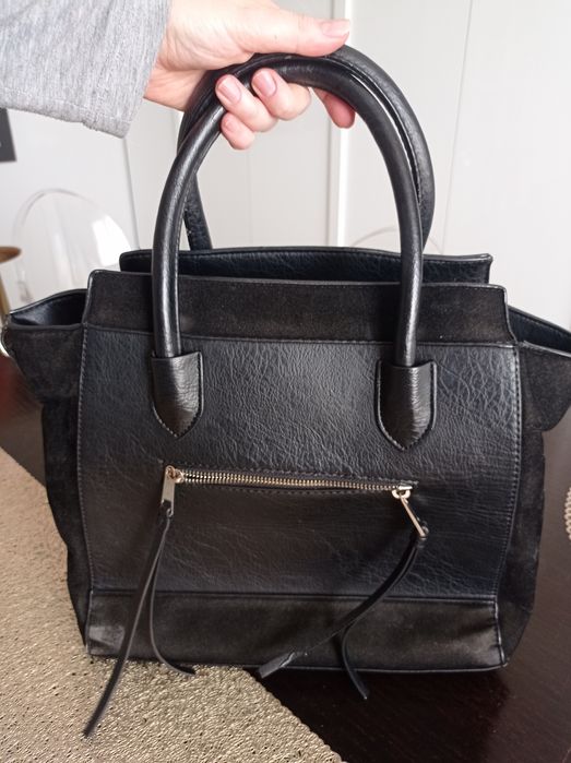 Totebka Stradivarius skóra plus zamsz