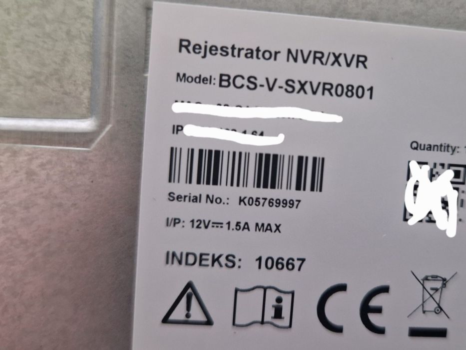 Rejestrator BCS VIEW BCS-V-SXVR0801, 4Mpx | Gwarancja do 12.2027