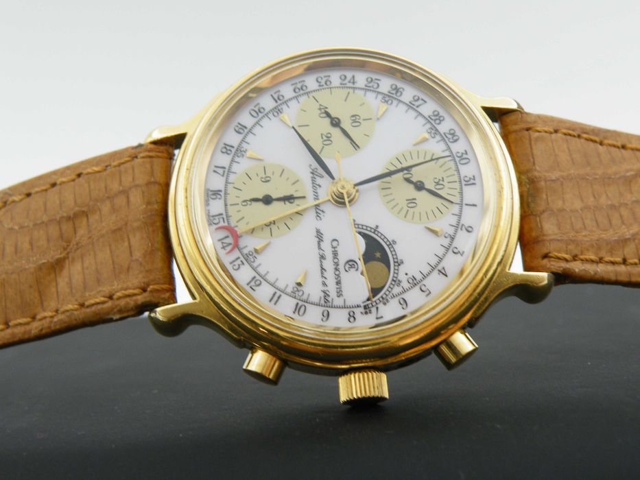 Chronoswiss Alfred Rochat Automatic Chronograf Lunar z Fazami Księżyca