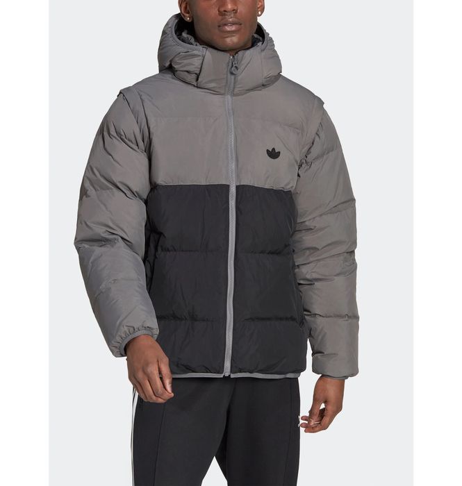 Пуховик Adidas Rifta Grey/Black HL6787 (L)Оригінал/куртка адідас