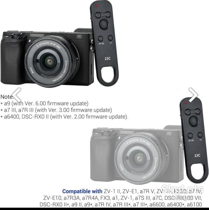 Бездротовий пульт дистанційного керування JJC Bluetooth замінює Sony RMT-P1BT