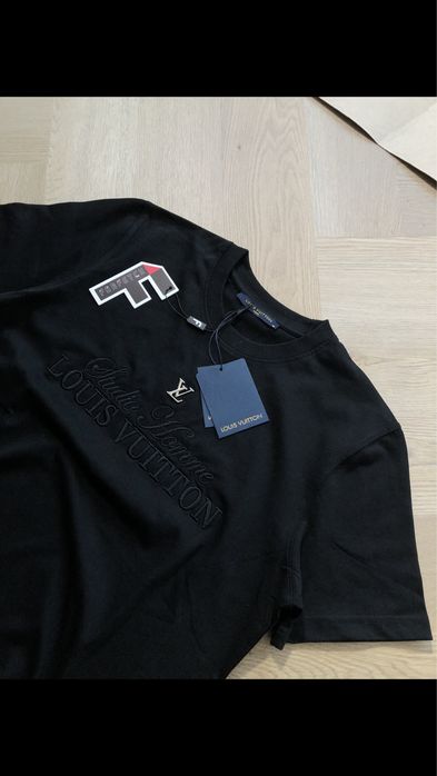 Koszulka haft louis vuitton s-2xl bawelna bluzka tshirt balenciaga ami