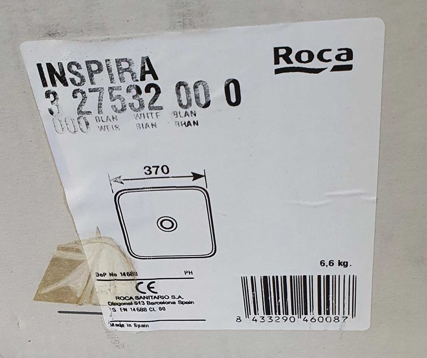 Vendo Lavatório de Bancada  assentar da Roca 370x370x140 mm branco