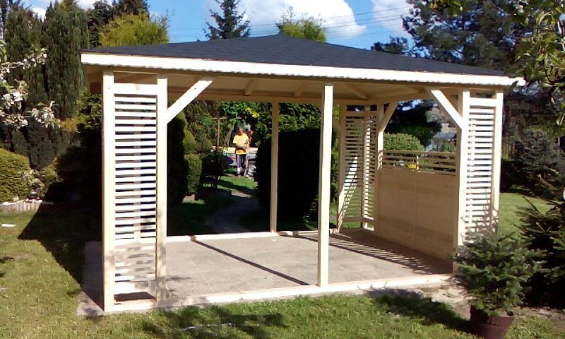 Altana 3x4 m Biała Montaż Impregnacja Dostępne inne wymiary oraz wzory