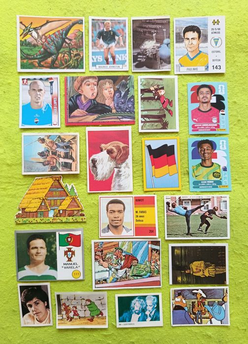 8 lotes de CROMOS ANTIGOS + 2 Cromos Mundial 2026