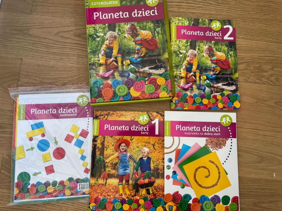 Planeta dzieci czterolatek wyprawka, karty cz.1, kodowanie WSIP