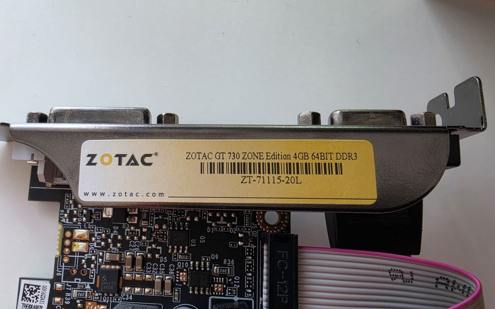 ZOTAC GeForce GT 730 ZONE Edition 4GB DDR3 64-bit PCI-E