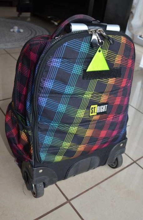 Plecak szkolny ST. RIGHT na kółkach