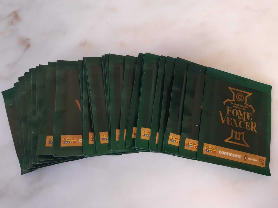 52 saquetas de 4 cromos/cada, Europeu de Futebol 2020, novos