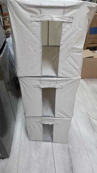 Organizer pudełko na ubrania pościel do szaf garderoby pokrywa 3X100L