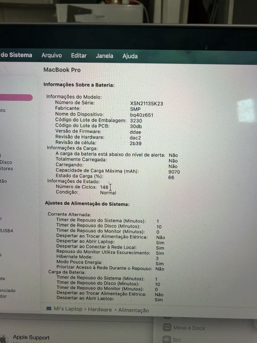 Macbook Pro 2019 Intel i9 16 polegadas