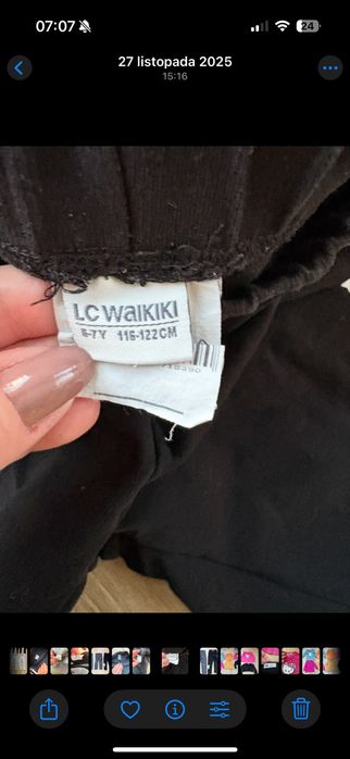 Spodnie dla dzieczynki 7 lat H&M