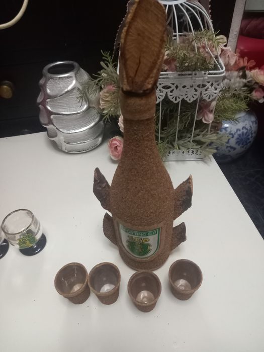 Garrafa do sporting em cortiça