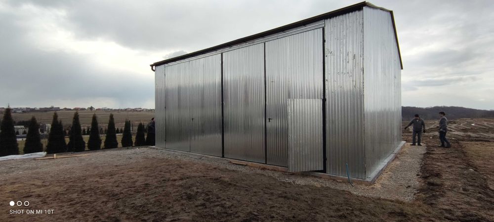 Garaż Blaszany GRAFITOWY | Wiata | Hala | Garaże Blaszane | - ESSTAL*