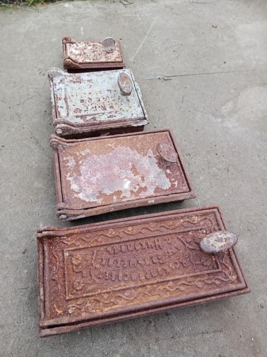 Продам кольца, двери, задвижки для печи