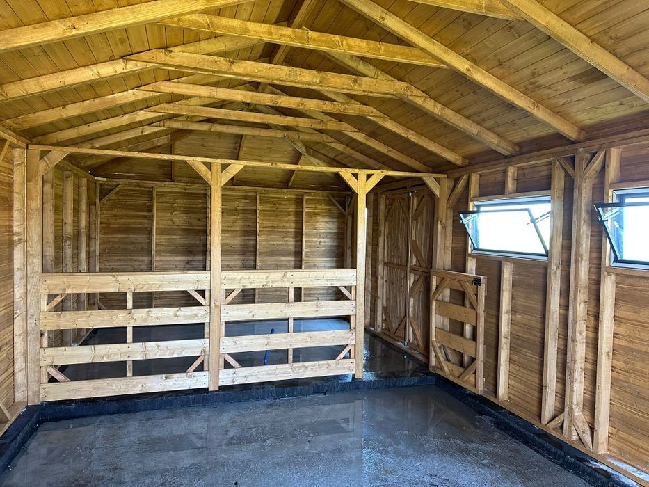 Domek dla alpak kóz owiec 4mx8m narzędziowy gospodarczy PRODUCENT