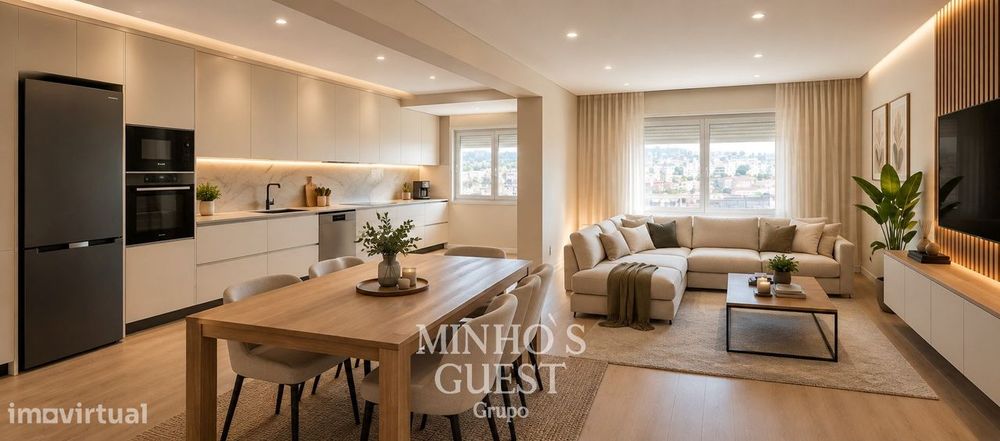 Apartamento T3 Totalmente Remodelado c/ varanda - Maximinos, Braga