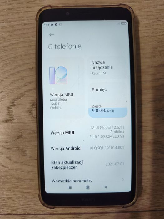 Xiaomi Redmi 7A z etui
