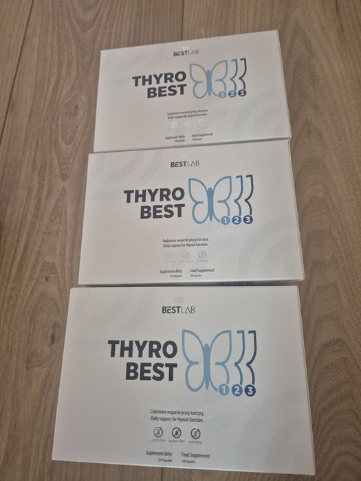 BestLab Thyro Best 1-2-3, 3 opakowania, nowe, termin 10.2026