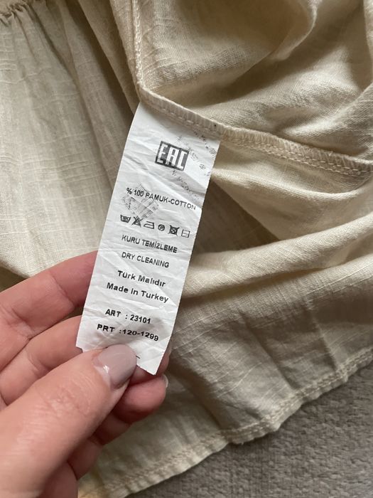 Плаття вишите котон бежеве жіноче