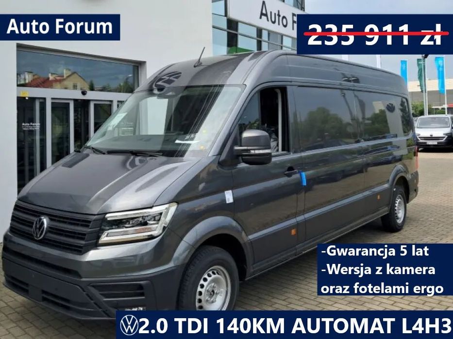 Volkswagen Crafter  Furgon L4H3 Automat Gwarancja 5 lat