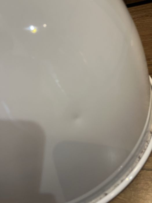 Nowoczesna lampa wisząca loft / industrial — biała, metalowa