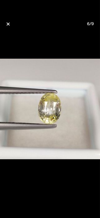 Safira Amarela Natural 1,15 ct — Sem Tratamento | Certificado ICA GemLab
