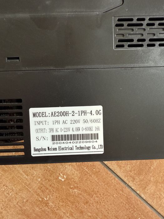YINGSHIDA AE200 - частотный преобразователь 4Квт 380В инвертор