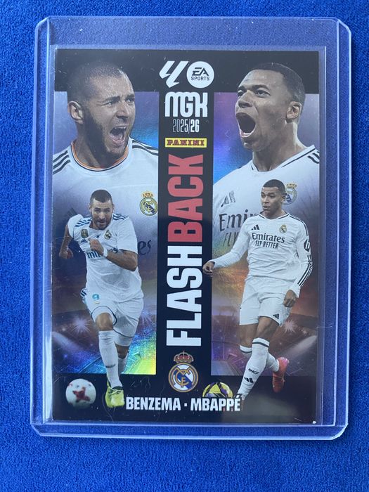 Carta Kylian Mbappe e Benzema Flashback MGK Megacrack Real Madrid