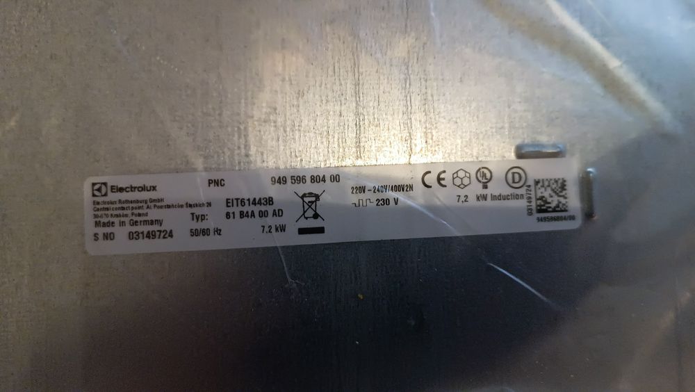 Płyta indukcyjna Electrolux EIT61443B w stanie dobrym