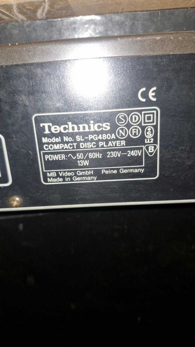 Проигрыватель компакт-дисков TECHNICS SL PG480A Оригинал исправен