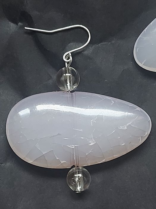 Kolczyki duże damskie rękodzieło NOWE