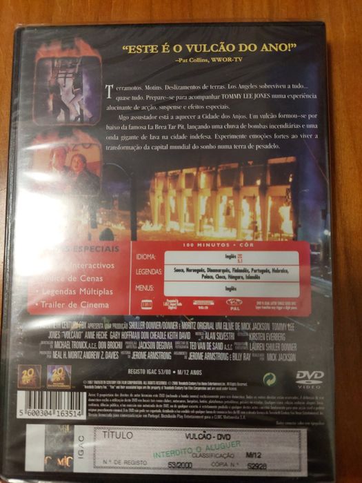 Dvd - Vulcão Novo Selado