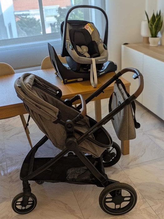 Maxi-Cosi Zelia S Trio + FamilyFix 360, muito bom estado