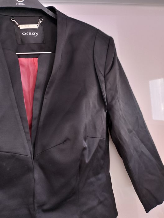 czarny żakiet marynarka damska Orsay rozmiar 38 
Długość 50 cm
Szeroko