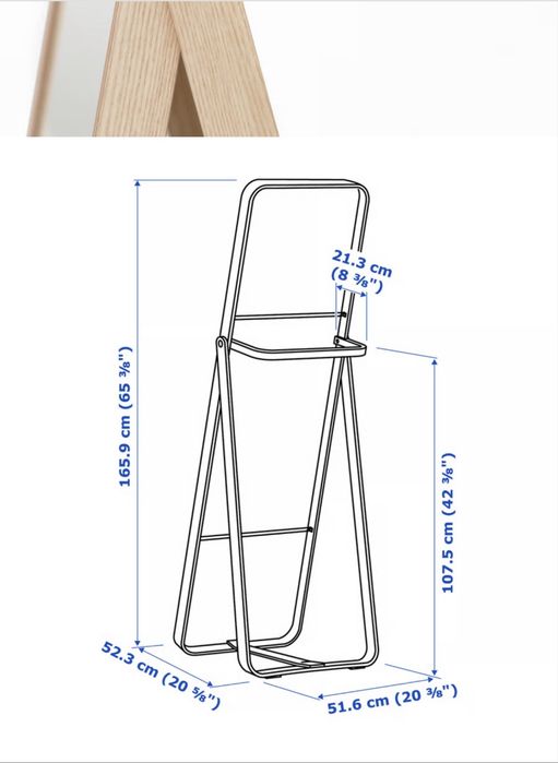 Espelho de pé Ikea