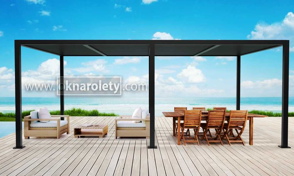 Pergola BIO-FIT Aluminiowa 600x300 Antracyt RAL 7016