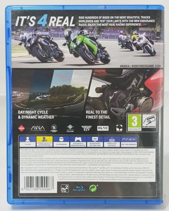 Gra RIDE 4  PS4.