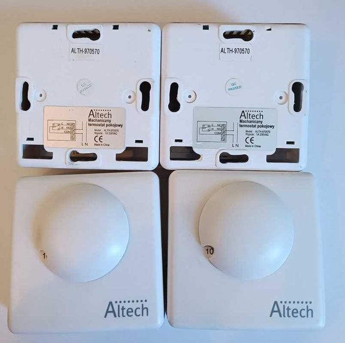 4x Altech Regulator temperatury,pokojowy mechaniczny Kod ALTH-970570