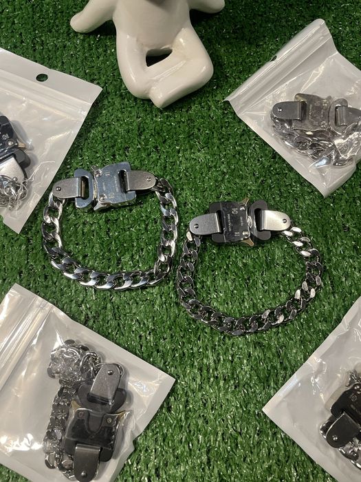 ‼️Акція‼️ Браслет 1017 ALYX 9SM/браслет алекс/чорний/сріблястий