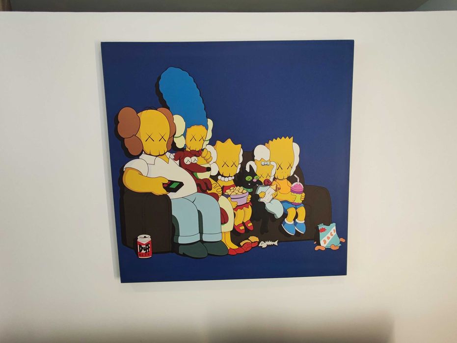 KAWS, 1mx1m Untitled (Kimpsons), 2003