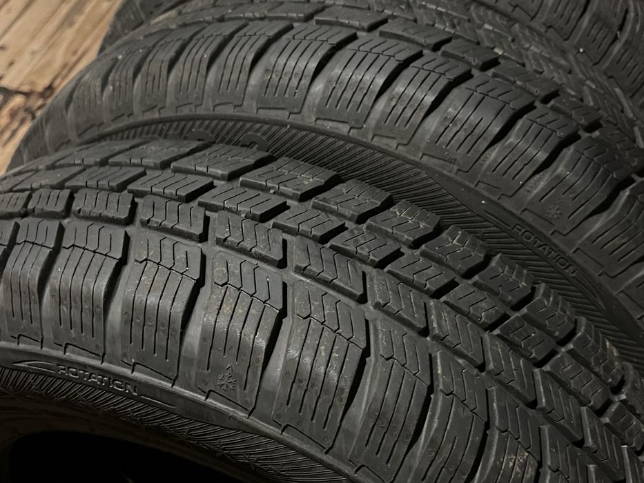 4 opony zimowe Barum Polaris 3 - 155/80 R13 - komplet, bardzo dobry stan bieżnika, 2012
