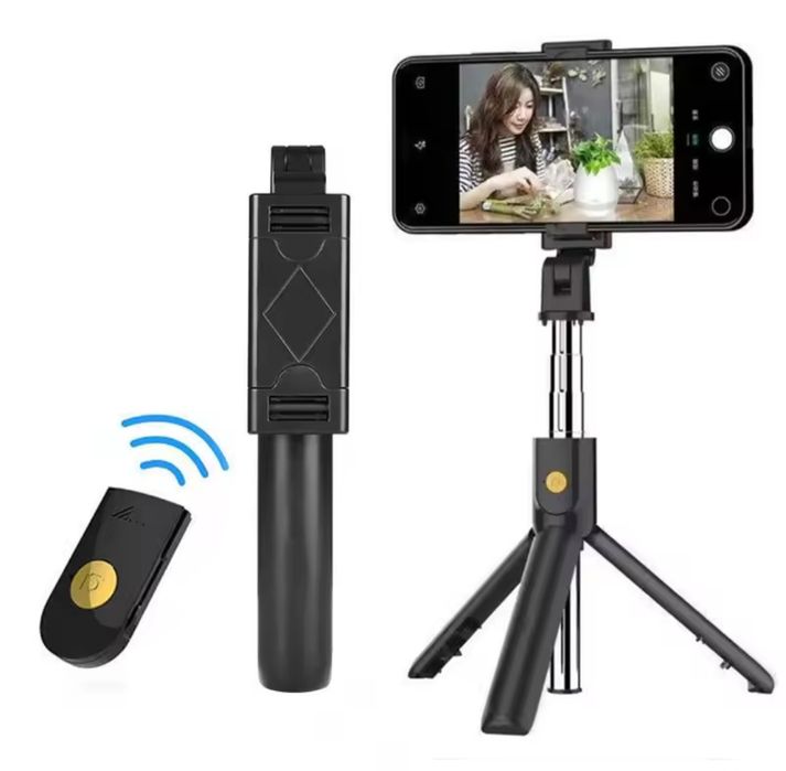 Suporte Selfie Stick Bluetooth com Comando