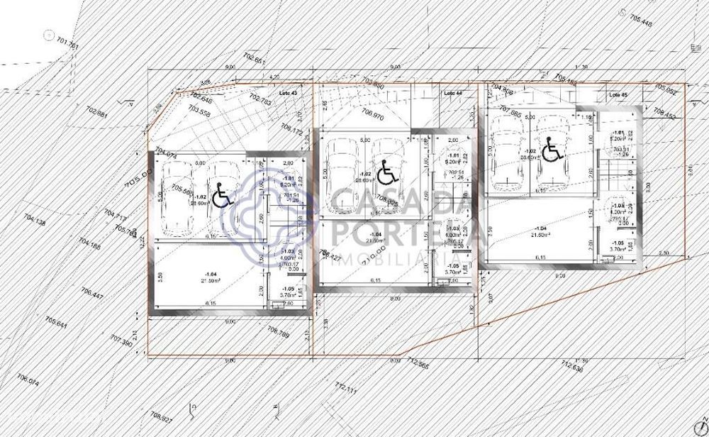 Terreno com projecto de arquitectura aprovado do tipo V3 localizado em